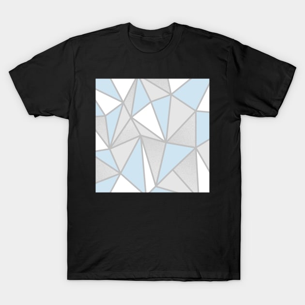 Grey & Blue Geo T-Shirt by Blue-Banana